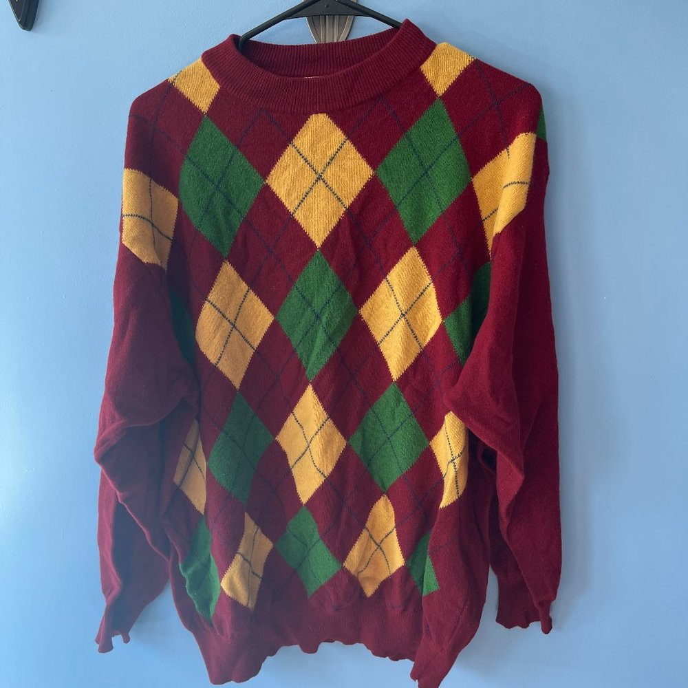 Vintage United Colors of Benetton Sweater Argyle